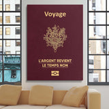 Travel More (France) canvas wall art