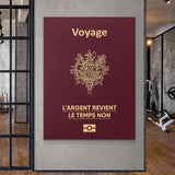 Travel More (France) canvas wall art