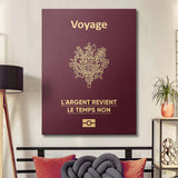 Travel More (France) canvas wall art