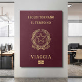 Travel More (Italy) canvas wall art