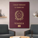 Travel More (Italy) canvas wall art