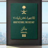 Travel More (Saudi Arabia) canvas wall art