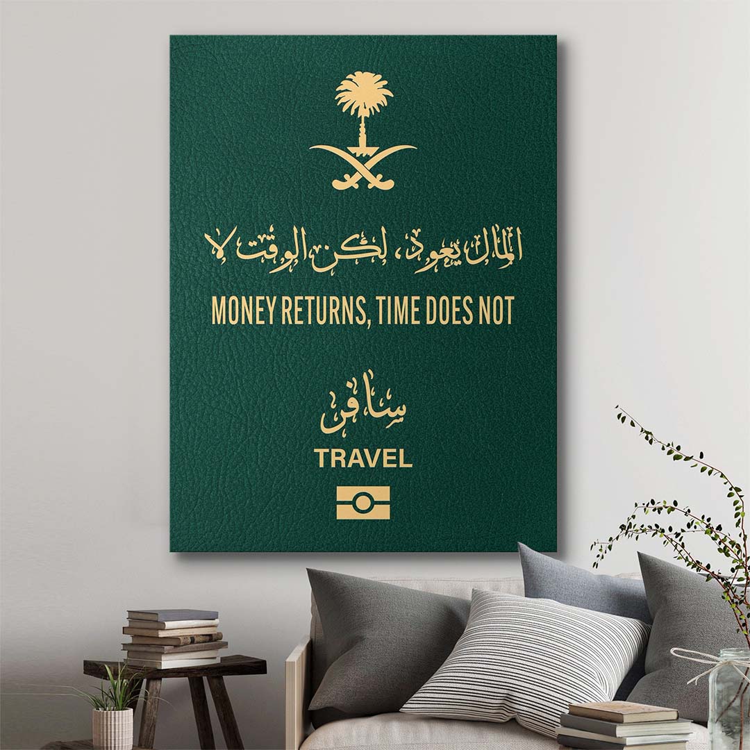 Travel More (Saudi Arabia) canvas art