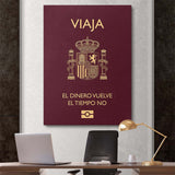 Travel More (Spain) canvas wall art