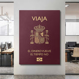 Travel More (Spain) canvas wall art