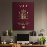 Travel More (Spain) canvas wall art