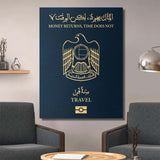 Travel More (UAE) canvas wall art