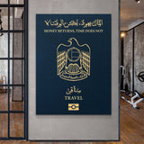Travel More (UAE) canvas wall art