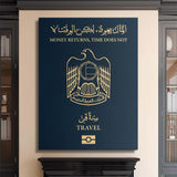 Travel More (UAE) canvas wall art