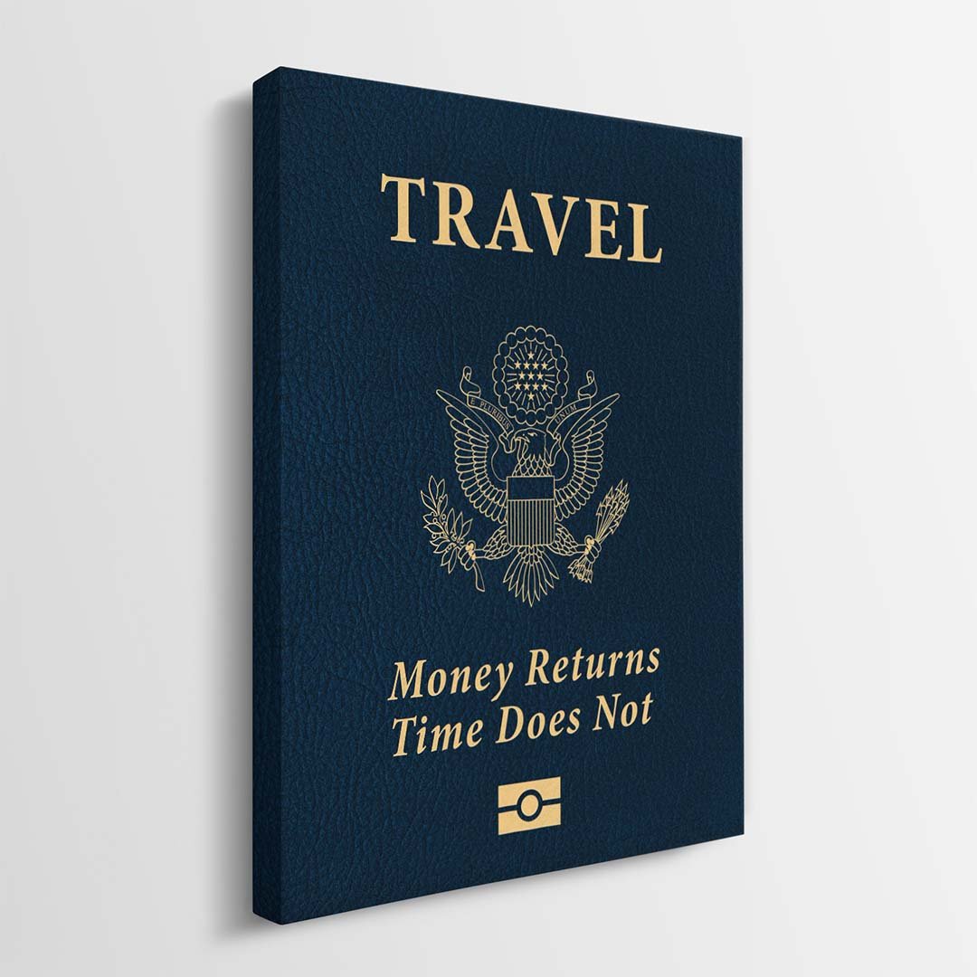 Travel More (United States) canvas wall art