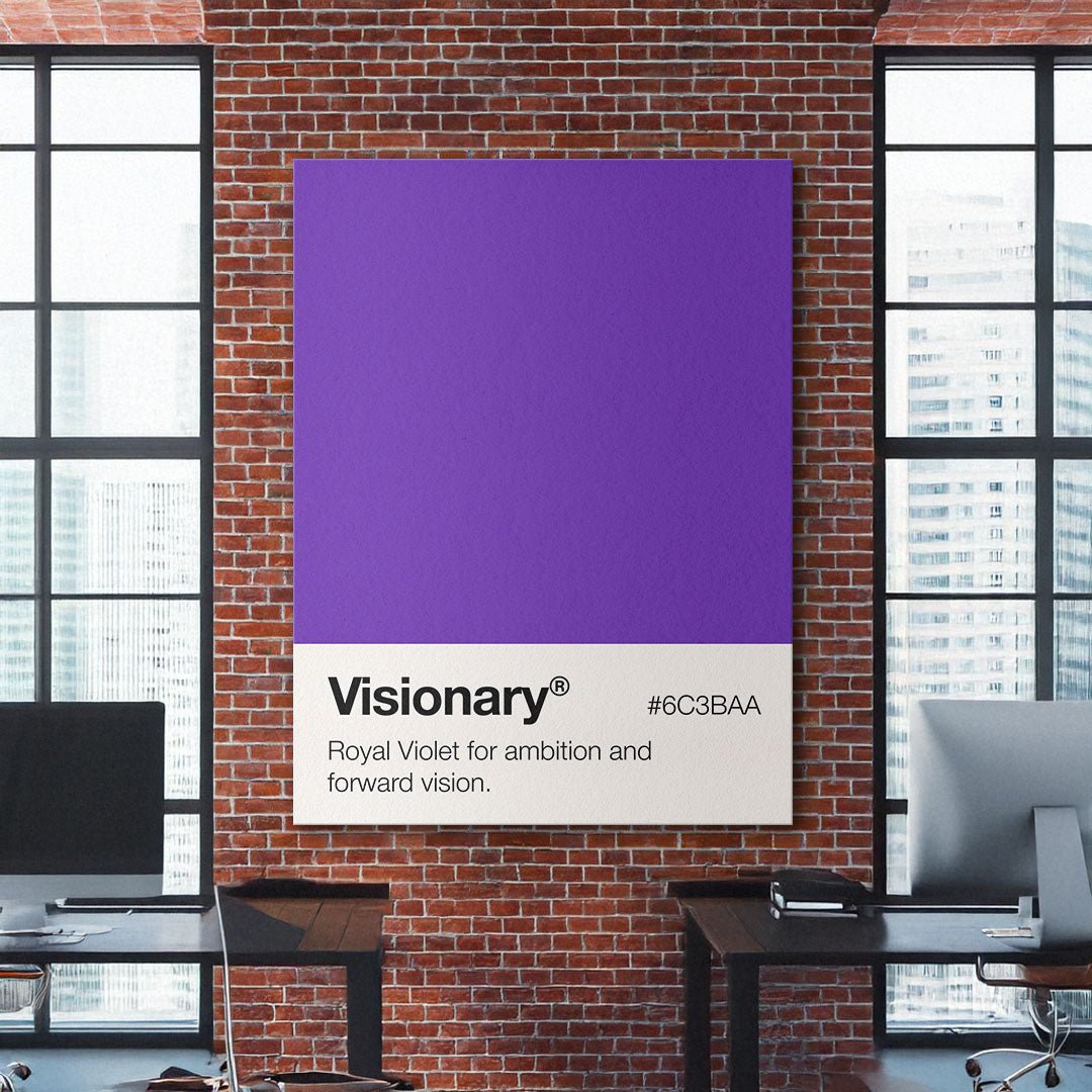 Visionary Palette motivational canvas wall art