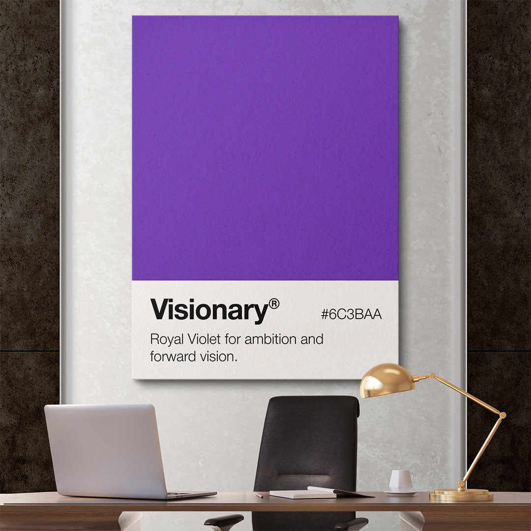 Visionary Palette motivational canvas wall art
