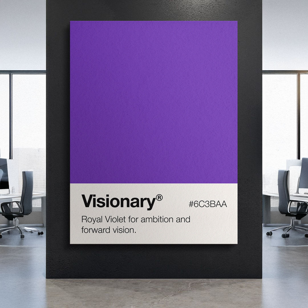 Visionary Palette motivational canvas wall art