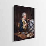Side view of the Washington On Tape gallery wrapped canvas showing the wrapped edge
