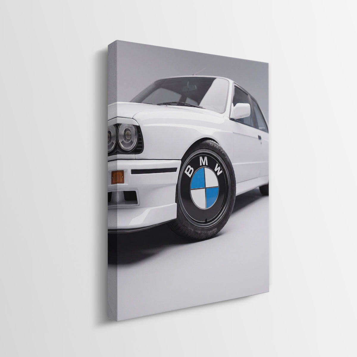 Wheels For Winners German motorsport racing wheel canvas wall art side profile