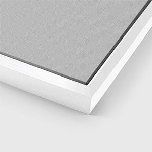 White Framed Canvas 