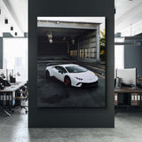 White Fury canvas wall art