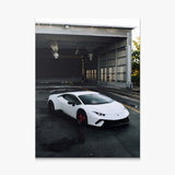 White Fury canvas wall art