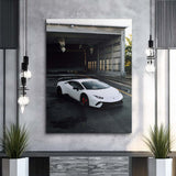 White Fury canvas wall art