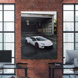 White Fury canvas wall art