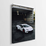 White Fury canvas wall art