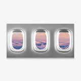 Window Seat Clouds Edition airplane window clouds canvas wall art print