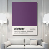 Wisdom Palette canvas wall art