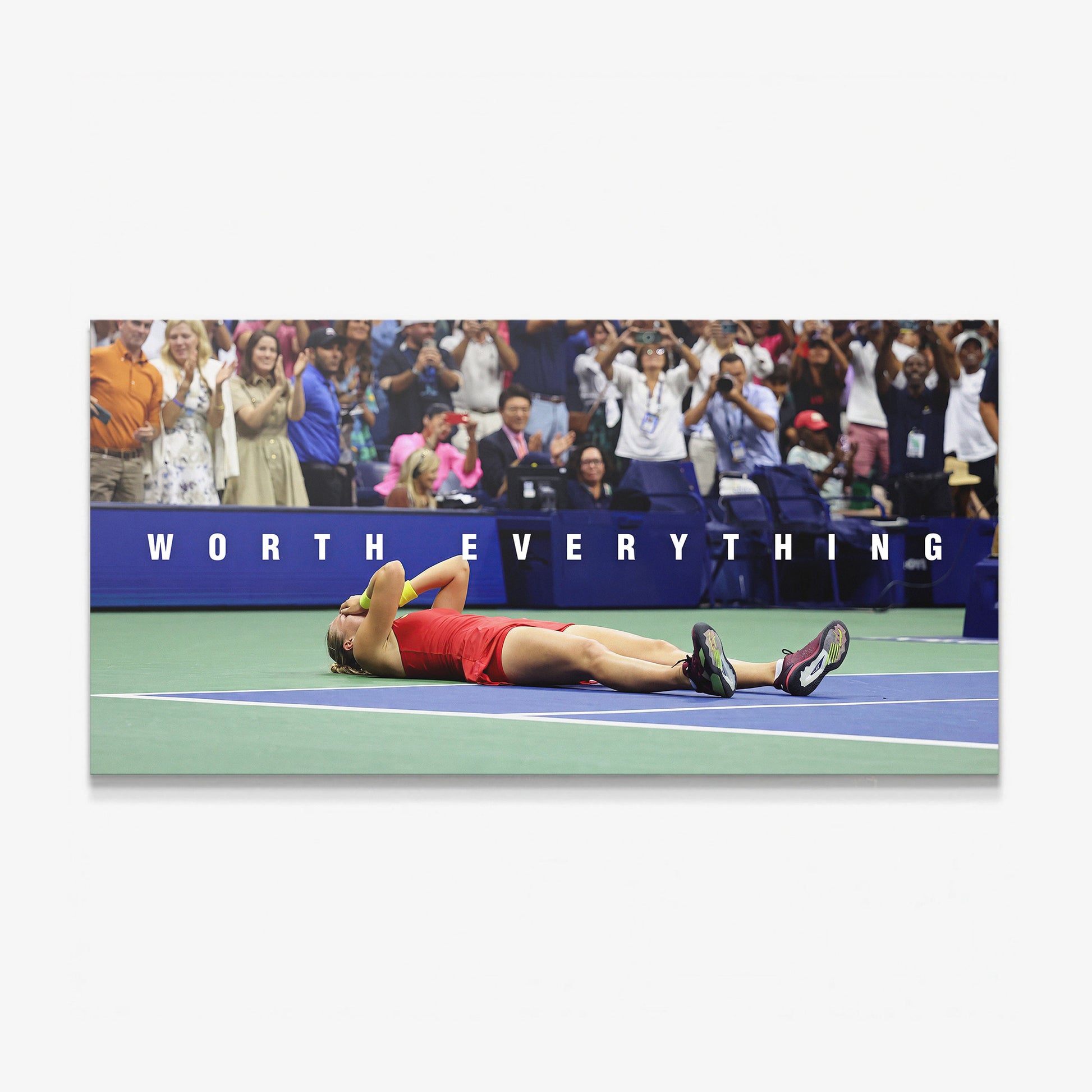 Worth Everything tennis canvas wall art print
