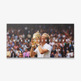 Worth Everything Trophy tennis canvas wall art print