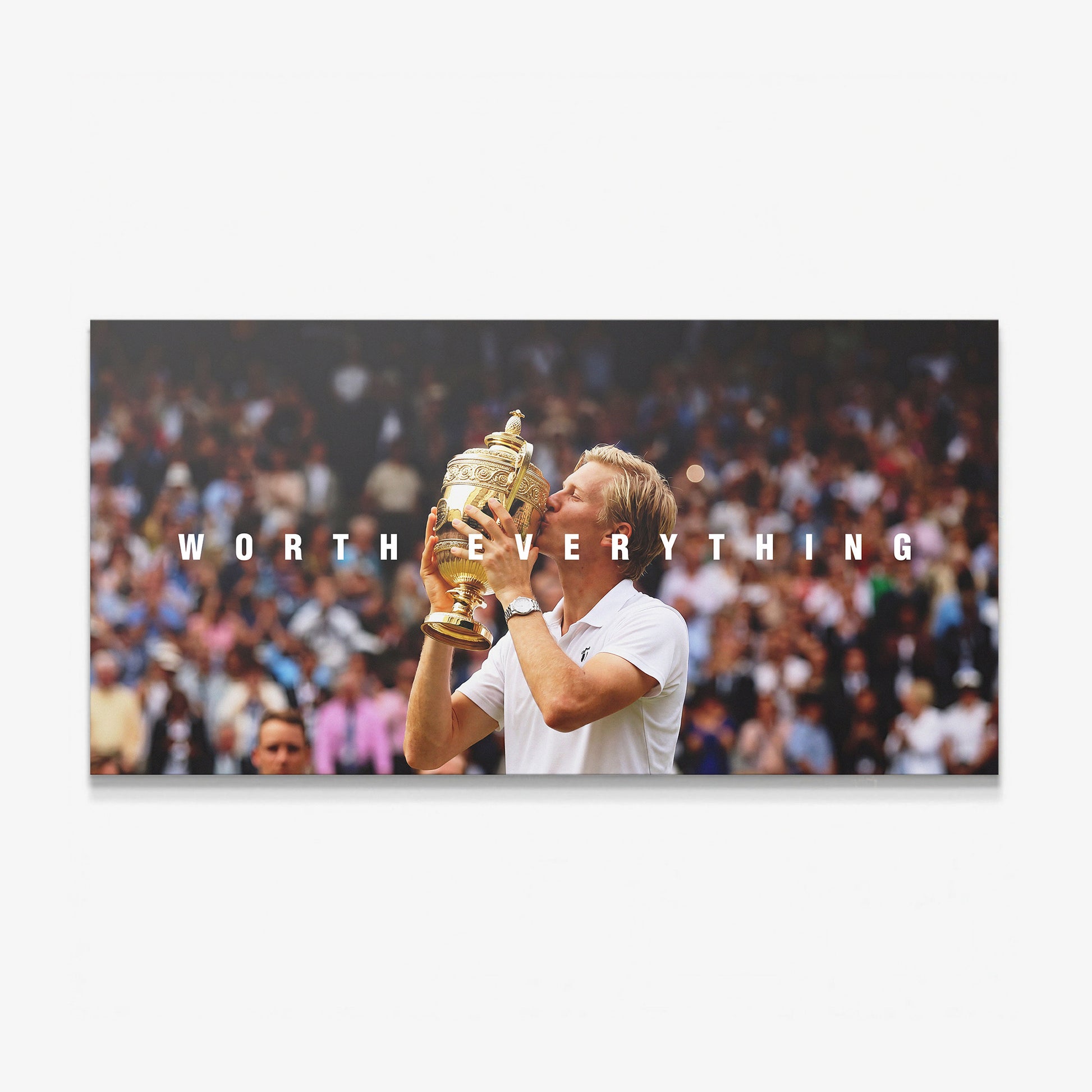 Worth Everything Trophy tennis canvas wall art print