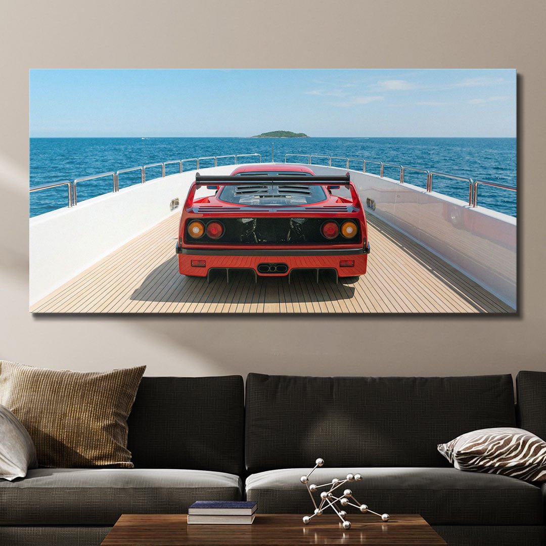 Yacht Cruising canvas wall art