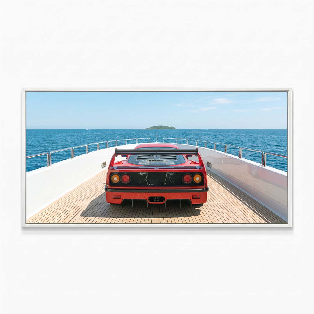 Yacht Cruising canvas wall art