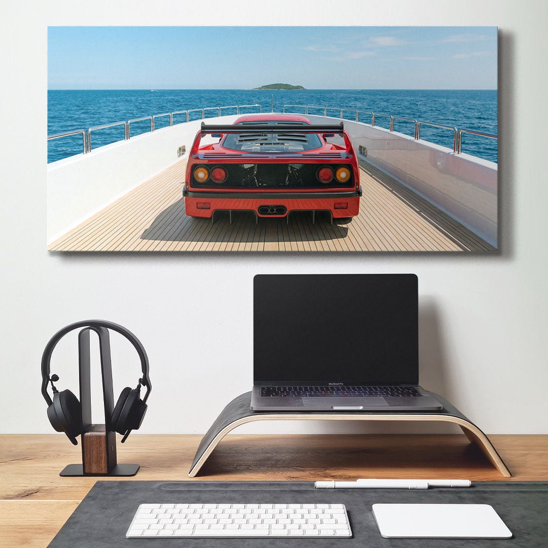 Yacht Cruising canvas wall art