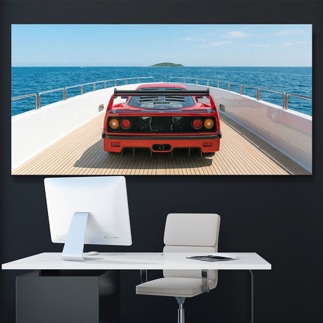 Yacht Cruising canvas wall art