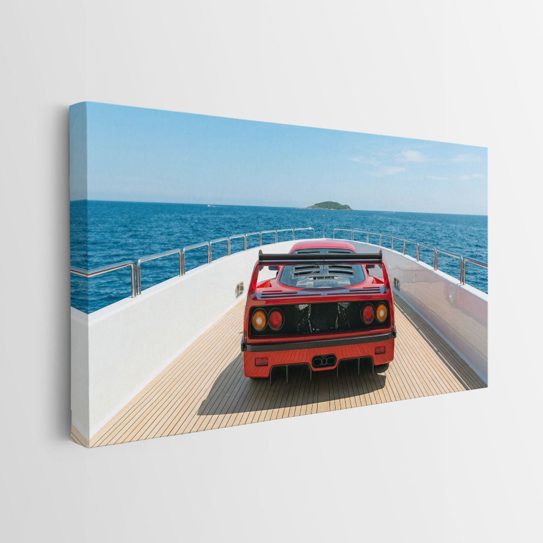 Yacht Cruising canvas wall art