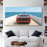 Yacht Cruising canvas wall art