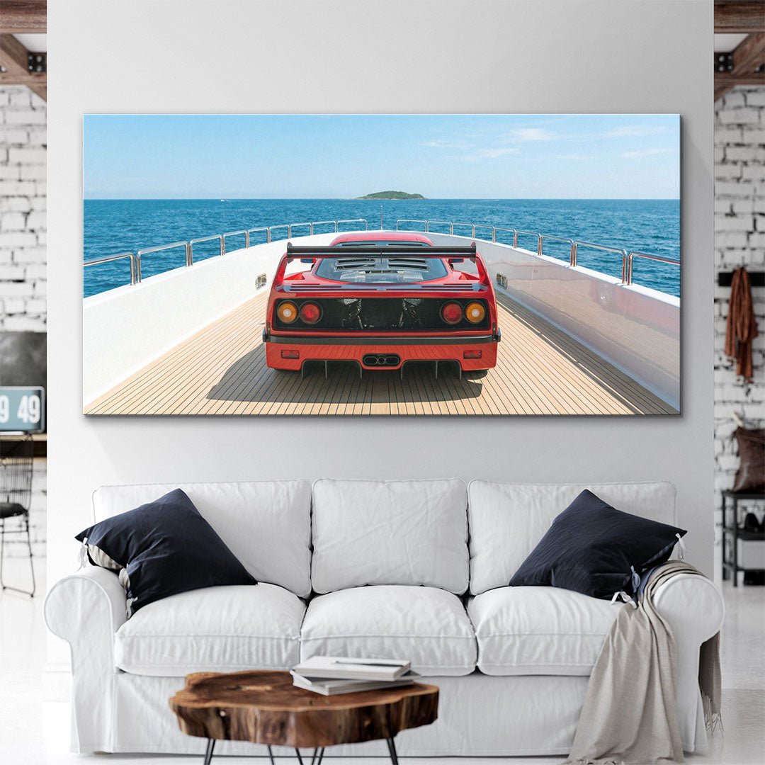 Yacht Cruising canvas wall art