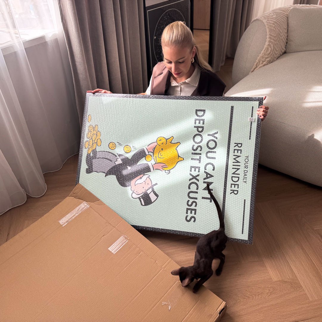 You Can't Deposit Excuses canvas art