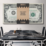 You Can't Deposit Excuses (Dollar Edition) canvas wall art