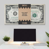 You Can't Deposit Excuses (Dollar Edition) canvas wall art