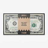 You Can't Deposit Excuses (Dollar Edition) canvas wall art