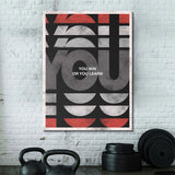 You Win or You Learn canvas wall art