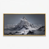 Your Comfort Zone Will Kill You canvas in a gold floating frame