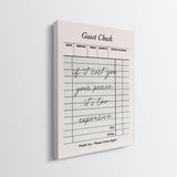 Your Peace Check gallery wrapped canvas, side view
